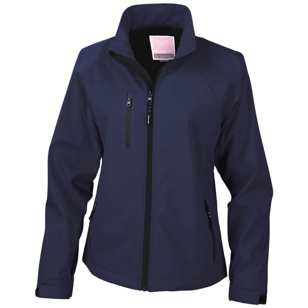 Result Womens/Ladies Soft Shell Jacket / Navy